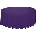 TABLECOVER RND 84IN DEEP PURPL