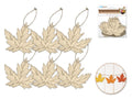 CRAFT WOOD SHAPE 6PC MAPLE LEA