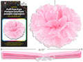 DECO POMPOM 16IN LIGHT PINK