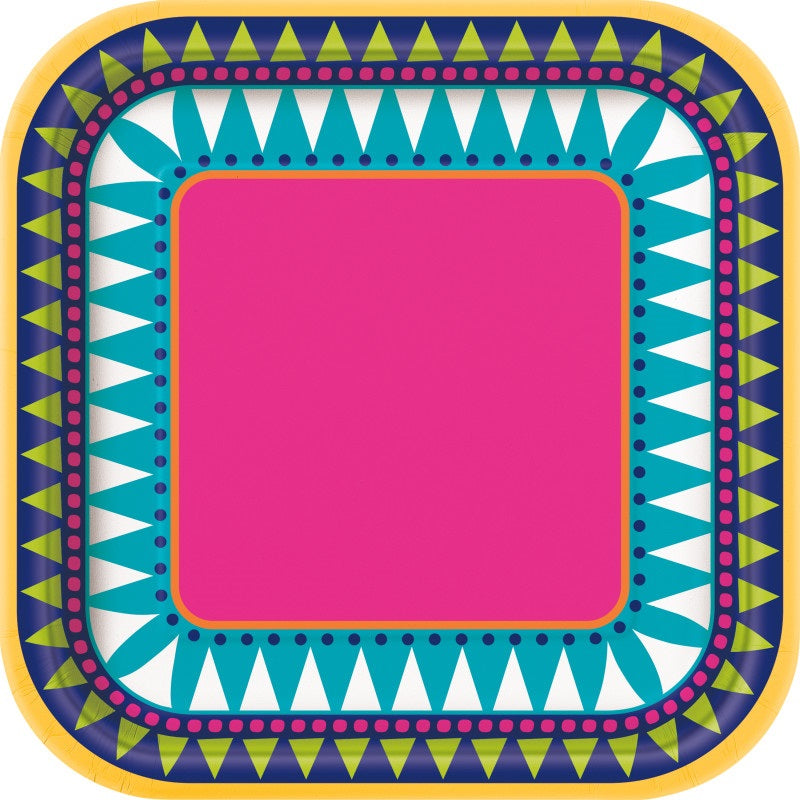 PLATE PAPER 7IX10 BOHO FIESTA