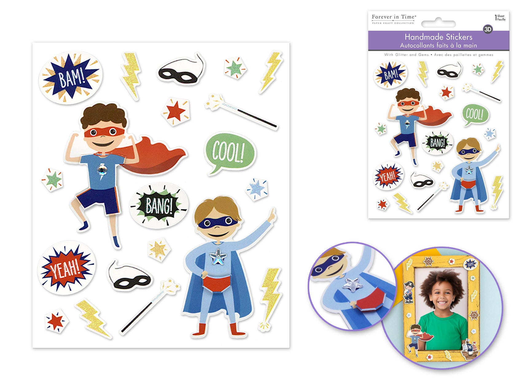 STICKER HANDMADE 3D SUPERKID