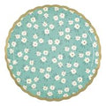 PLATE 8.25IN MINI FLOWER