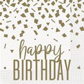 NAPKIN LUNCH GLITTER GOLD BDAY