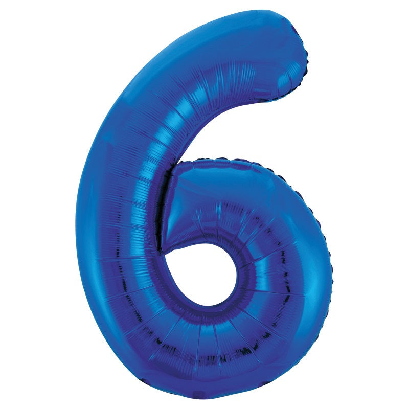 BALLOON FOLIL 34IN BLUE 6