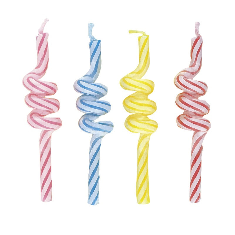 CANDLE BDAY COIL STRIP X4