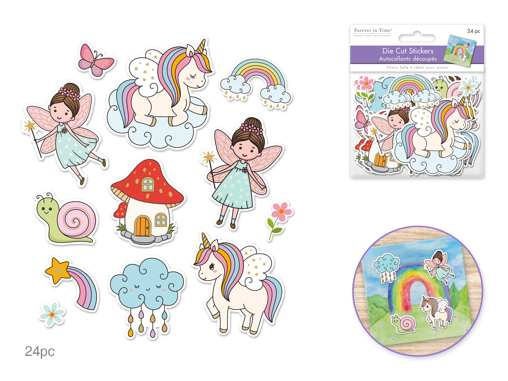 STICKER DIE CUT 24PC FANTASTIC