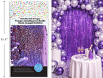 CURTAIN METALLIC LAVE 40X118IN