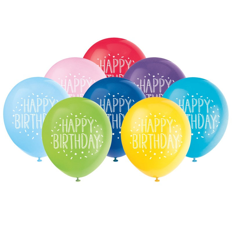 BALLOON 12IX8 BDAY FUN