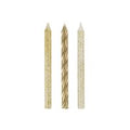 CANDLE BDAY X24 GLITTER GOLD