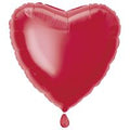 BALLOON FOIL 18IN HEART RED