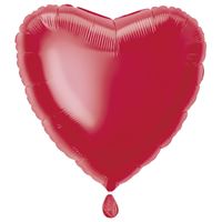 BALLOON FOIL 18IN HEART RED