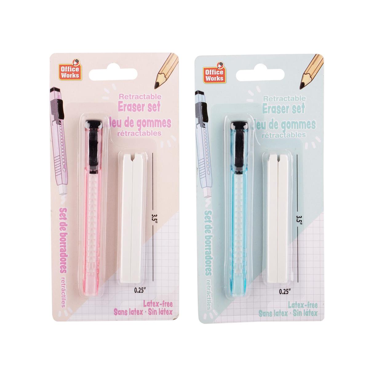 ERASER RETRACTABLE W/REFILL