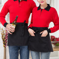 APRON 41X60CM BLACK W/PEN HOLD