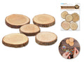 CRAFT WOOD SLICE 3-5CM PINE