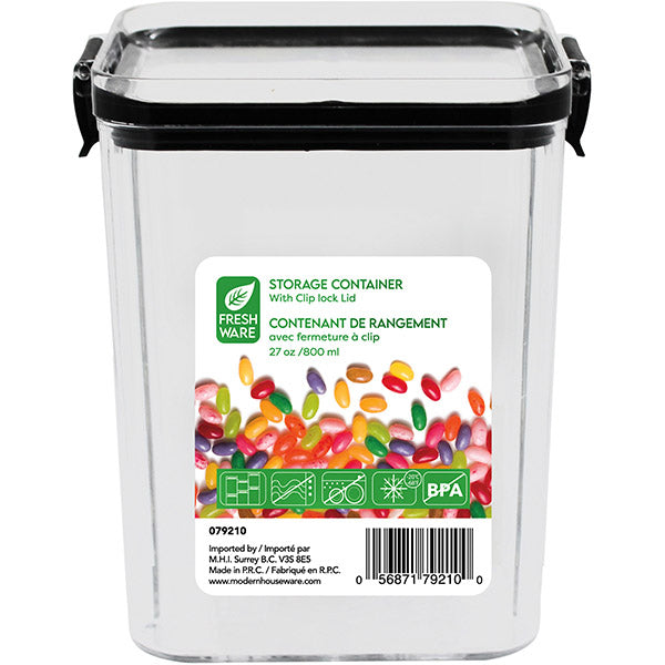 Container Stackable 800ml Clip