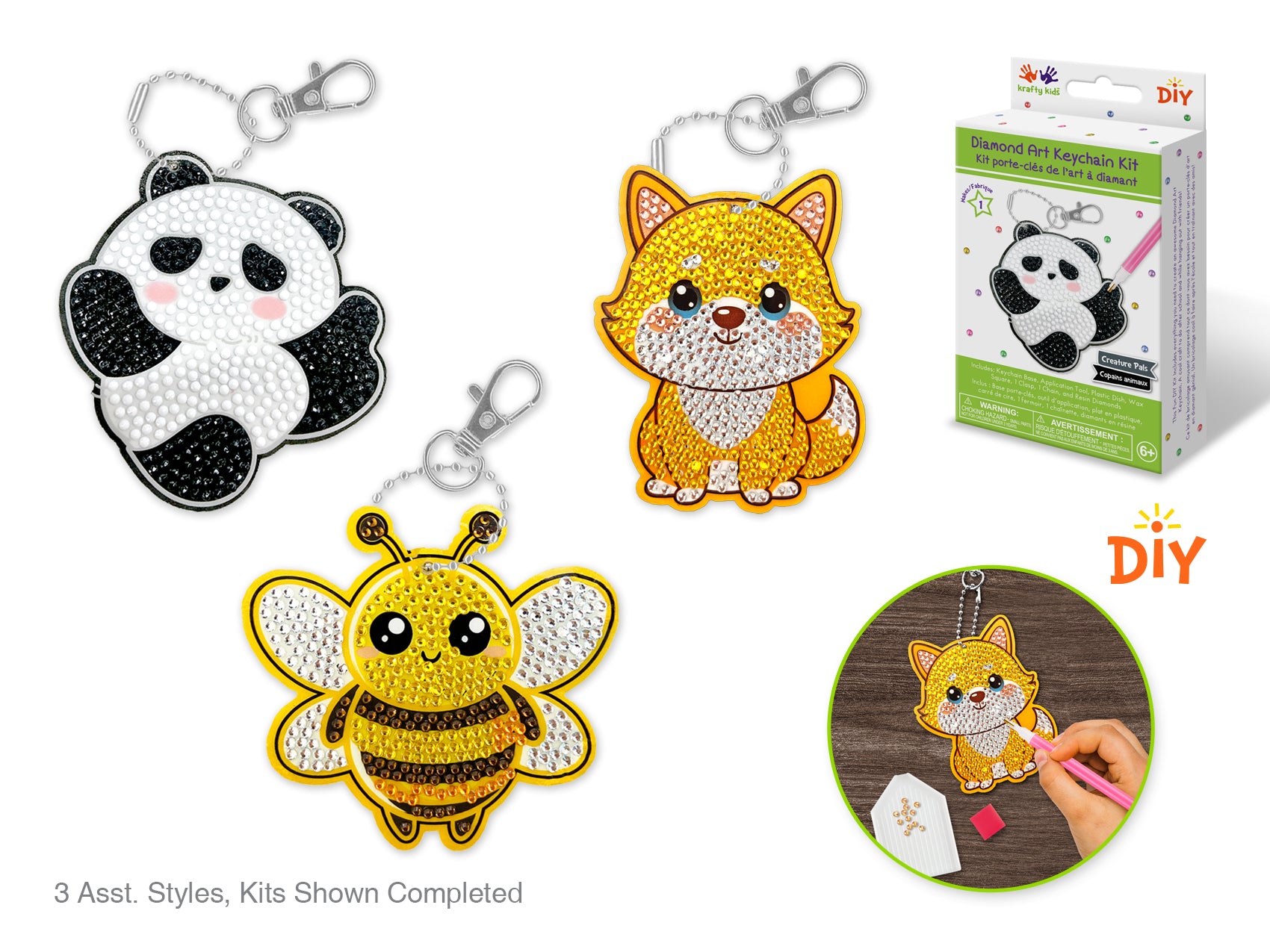 CRAFT DIAMOND ART KEYCHAIN
