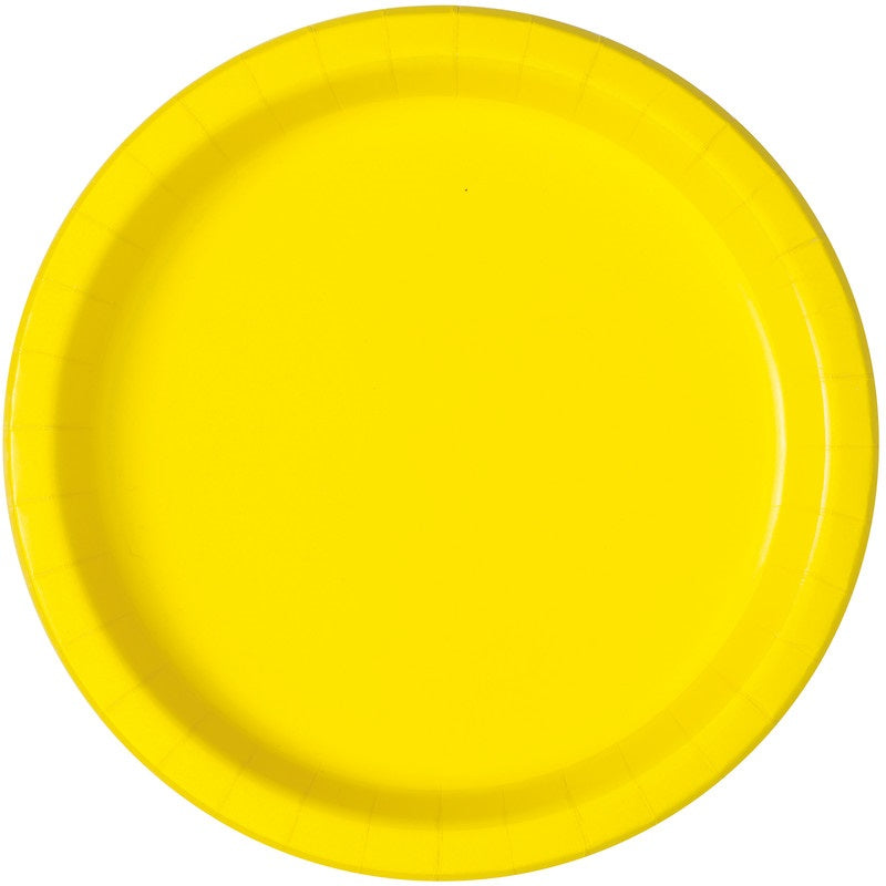 PLATE 10IN NEON YELLOW