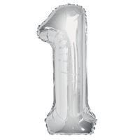 BALLOON FOIL 34IN SILVER 1