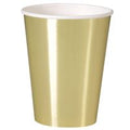 CUP PAPER 12OZX8 FOIL GOLD