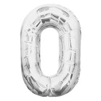 BALLOON FOIL 34IN SILVER 0