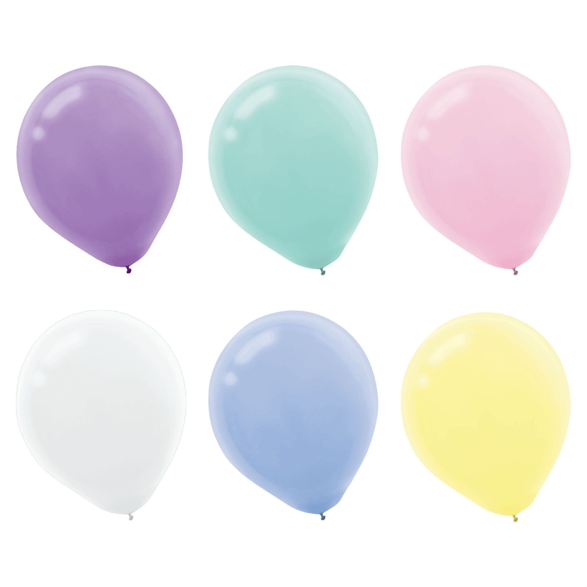 BALLOON 12IN 15PC PASTEL ASSOR