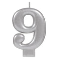 CANDLE MET SILVER 9