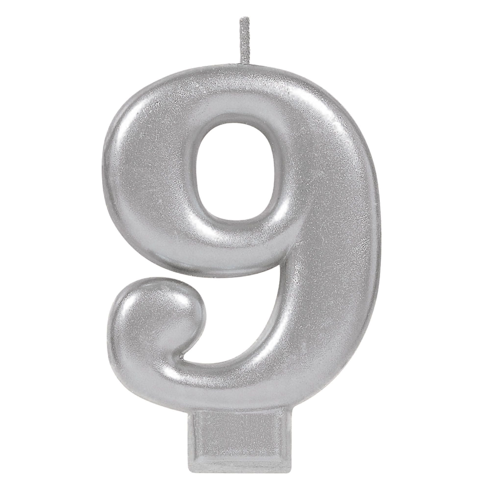 CANDLE MET SILVER 9