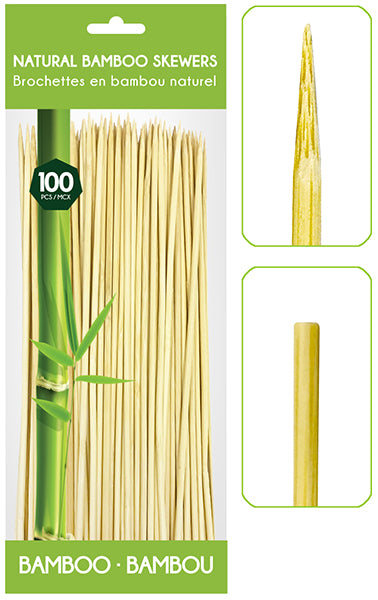 Skewers BAMBOO 6IN 100PC