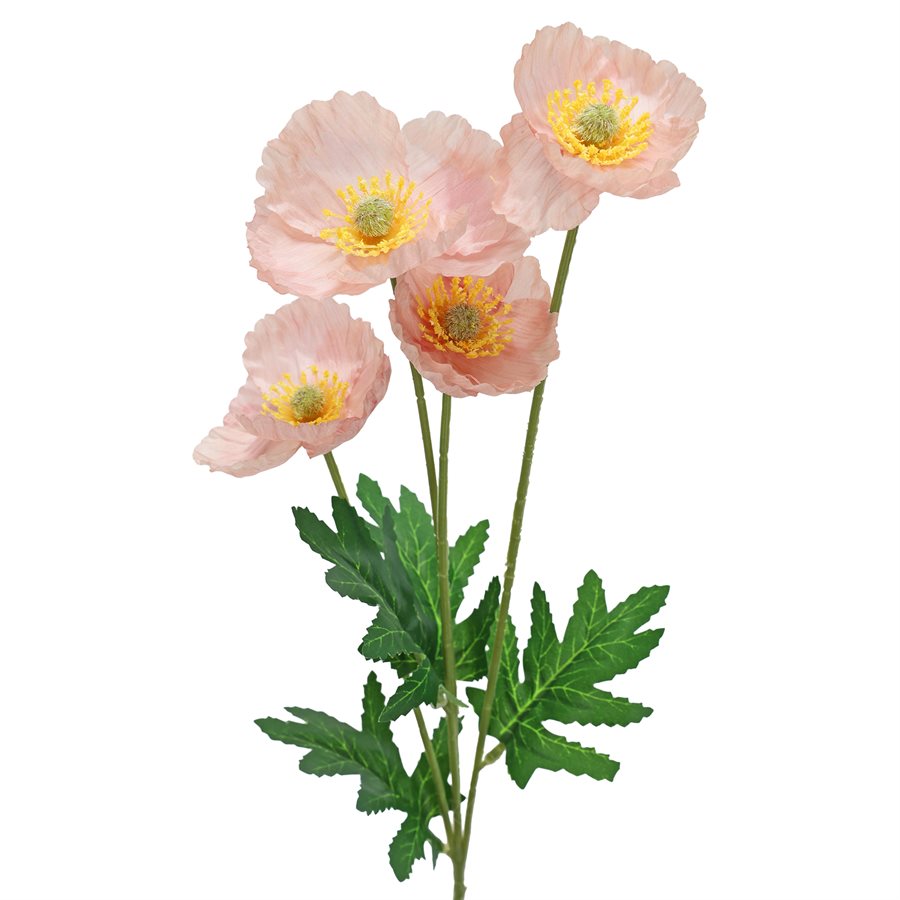 Flower POPPY SPRAY X4, PINK