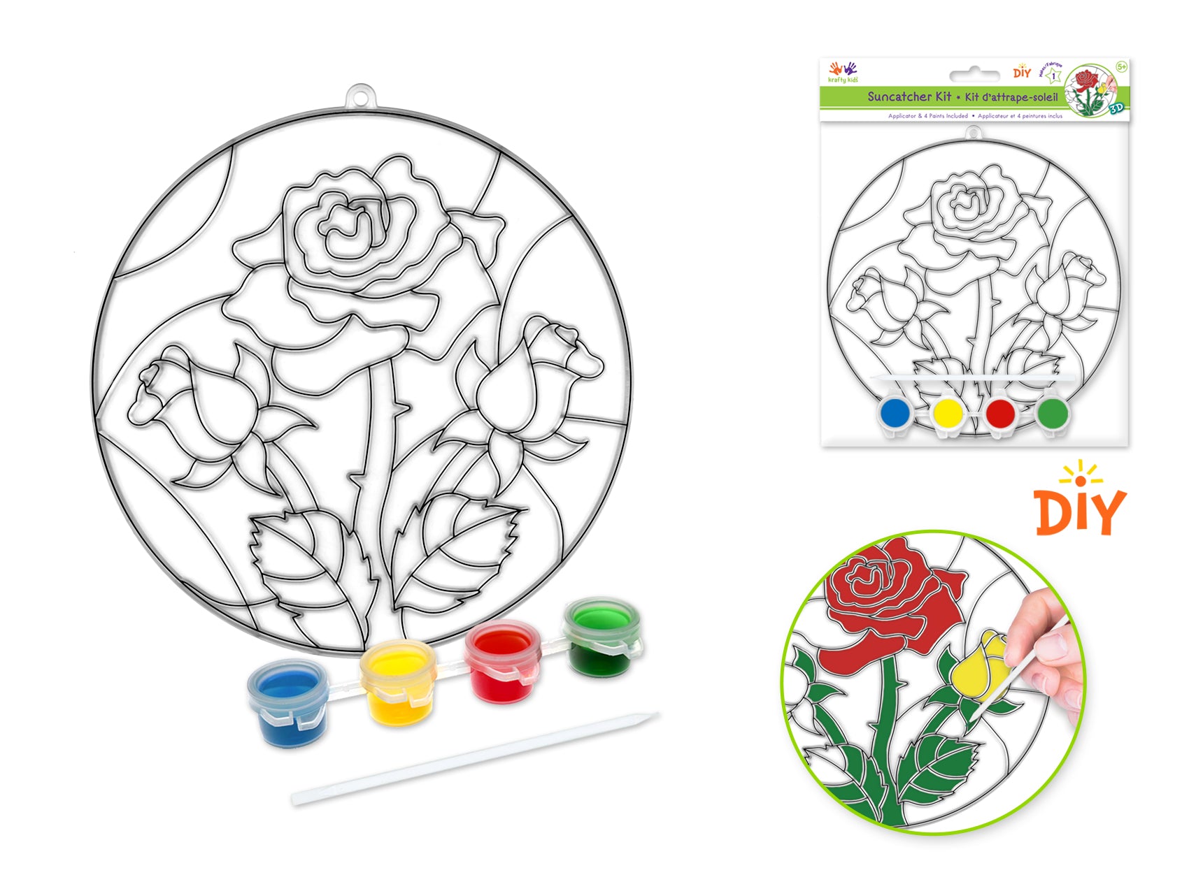 CRAFT DIY SUNCATCHER ROSE
