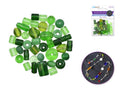 BEAD GLASS LAMPWORK MIX GREEN