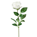 FLOWER ROSE WHITE 70CM