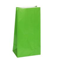 BAG PAPER GREEN 12PC