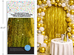 CURTAIN METALLIC GOLD 40X118IN