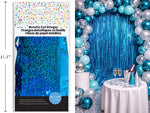 CURTAIN METALLIC TEAL 40X118IN