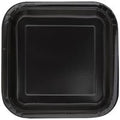 PLATE PAPER SQ 7IN 16PC BLACK