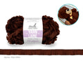 YARN FEATHER BALL CHOCOLATE