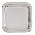 PLATE PAPER 9IX8 SQ SILVER FOI