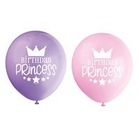 BALLOON 12IX8 BDAY PK/PR