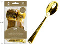 SPOON PLASTIC GOLD 20PC