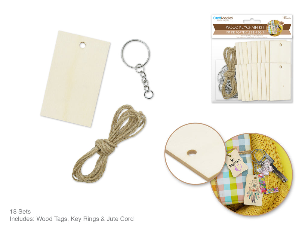 CRAFT KEYCHAIN KIT 18 SET
