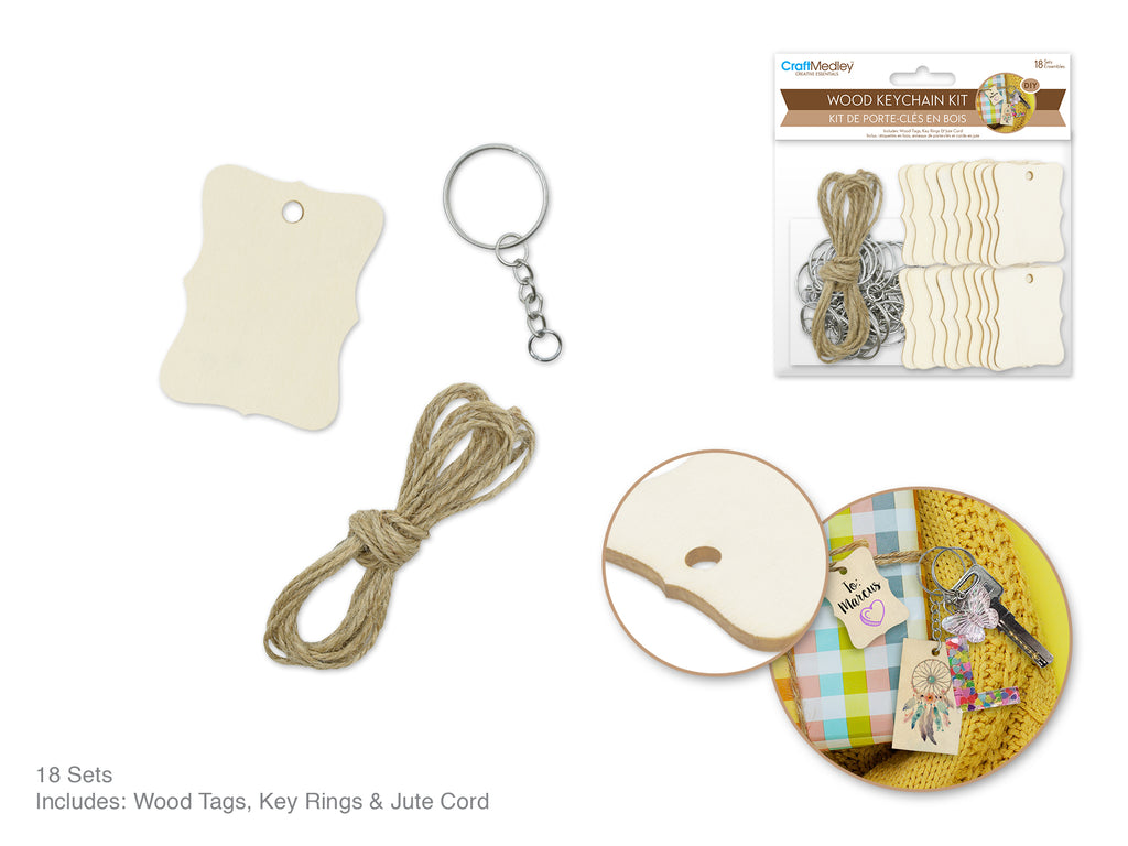 CRAFT KEYCHAIN KIT 18 SET