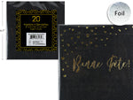 NAPKIN BEVE BONNE FETE BLACK