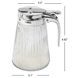CREAMER 5IN GLASS W/SPRING