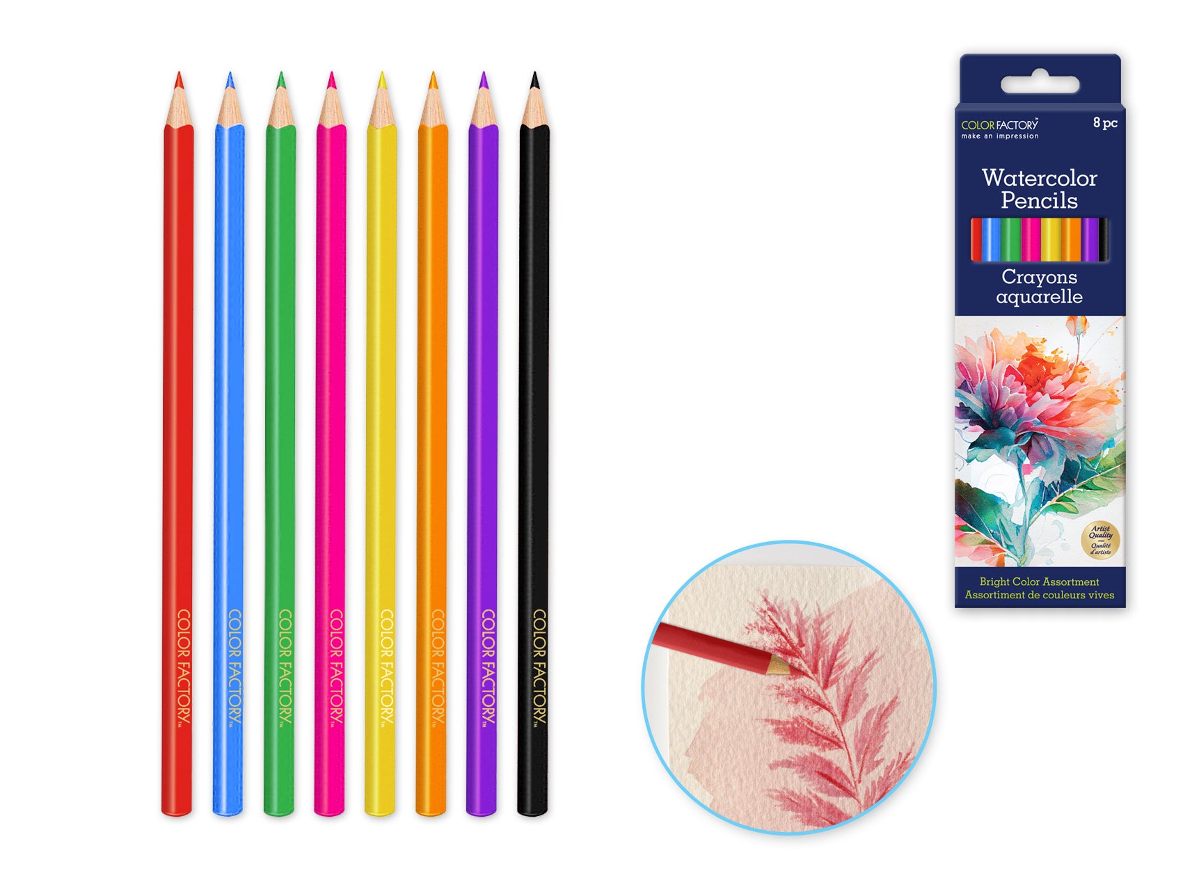 PENCIL WATER COLOR 8PC