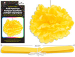 DECO POMPOM 16IN YELLOW