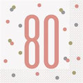 NAPKIN LUNCH 80 ROSEGOLD