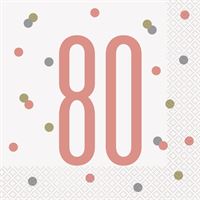 NAPKIN LUNCH 80 ROSEGOLD