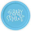 PLATE PAPER 7IX8 BLUE BABYSHOW