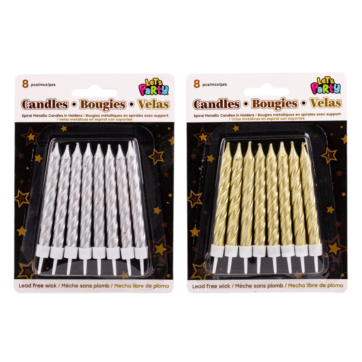 CANDLE BDAY METALLIC